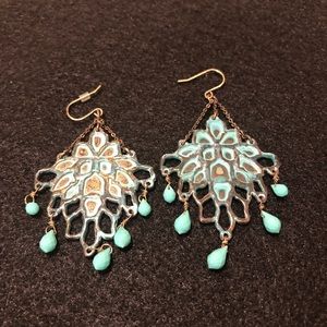 Chloe + Isabel Patina chandelier earrings